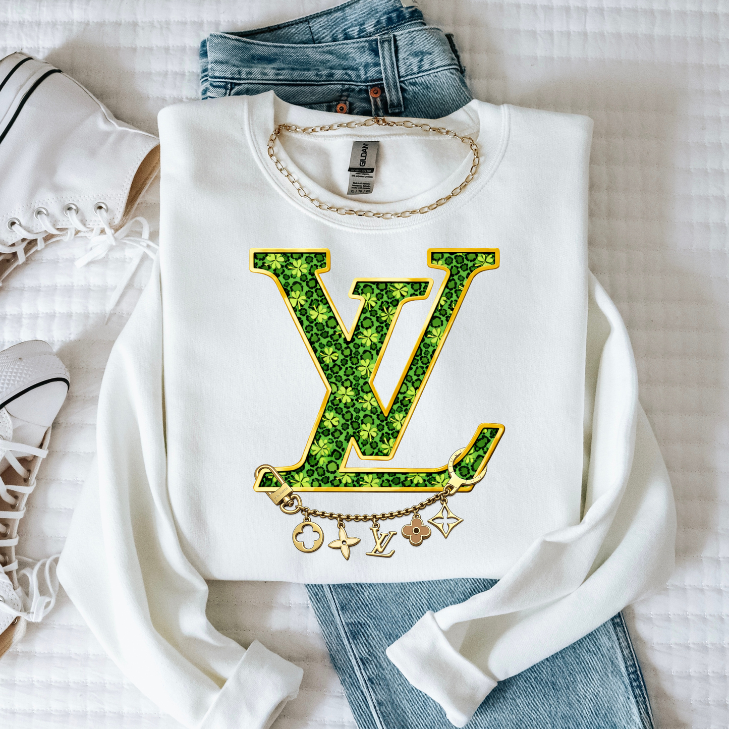 LV Charms Under (St. Patrick) Full Color DTF Transfer