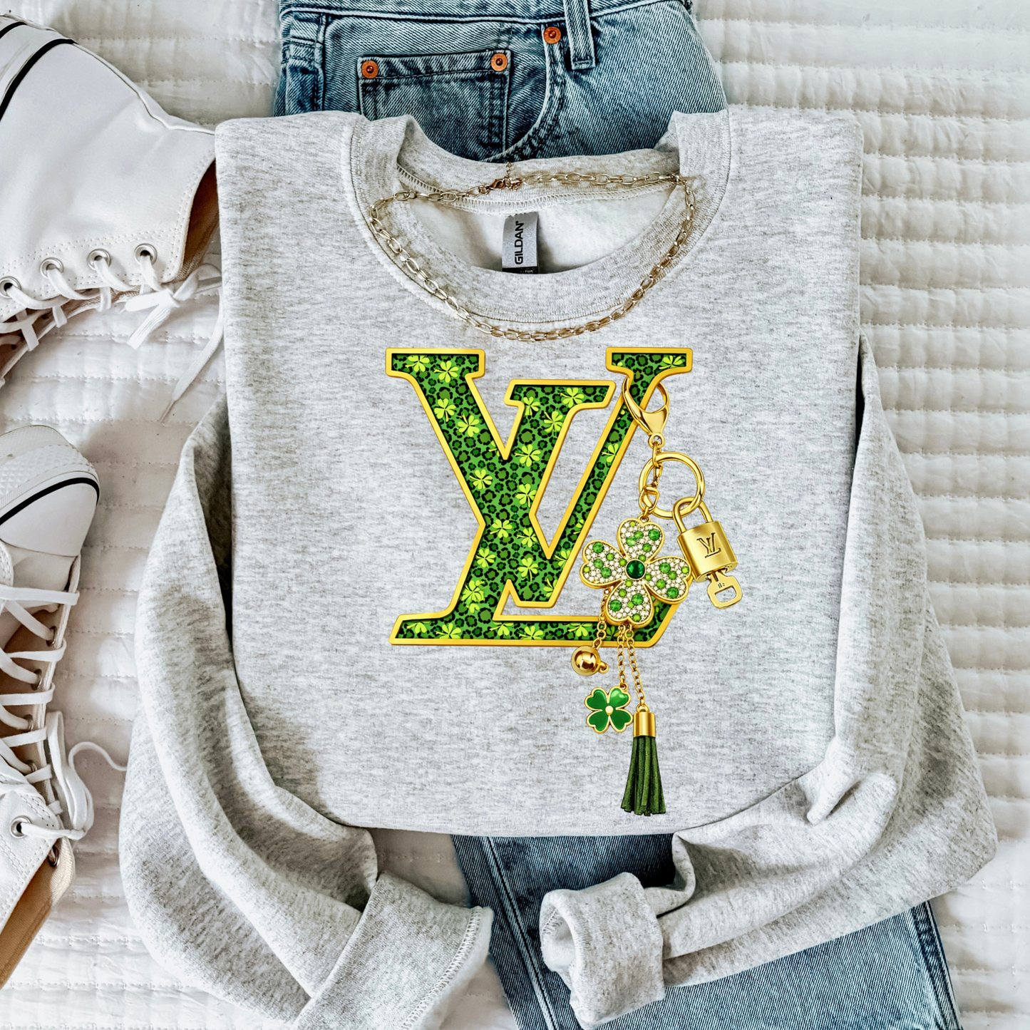 LV Charms Hanging (St. Patrick) Full Color DTF Transfer