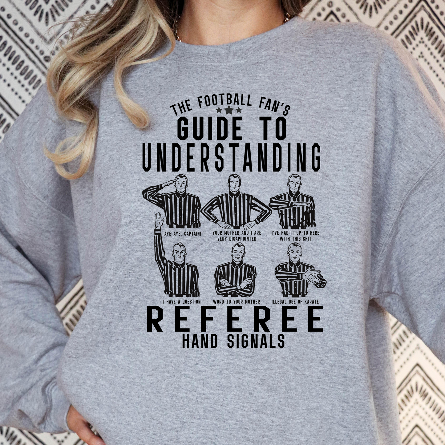 The Football Fan's Guide To Understanding Referee Hand Signals Full Color DTF Transfer