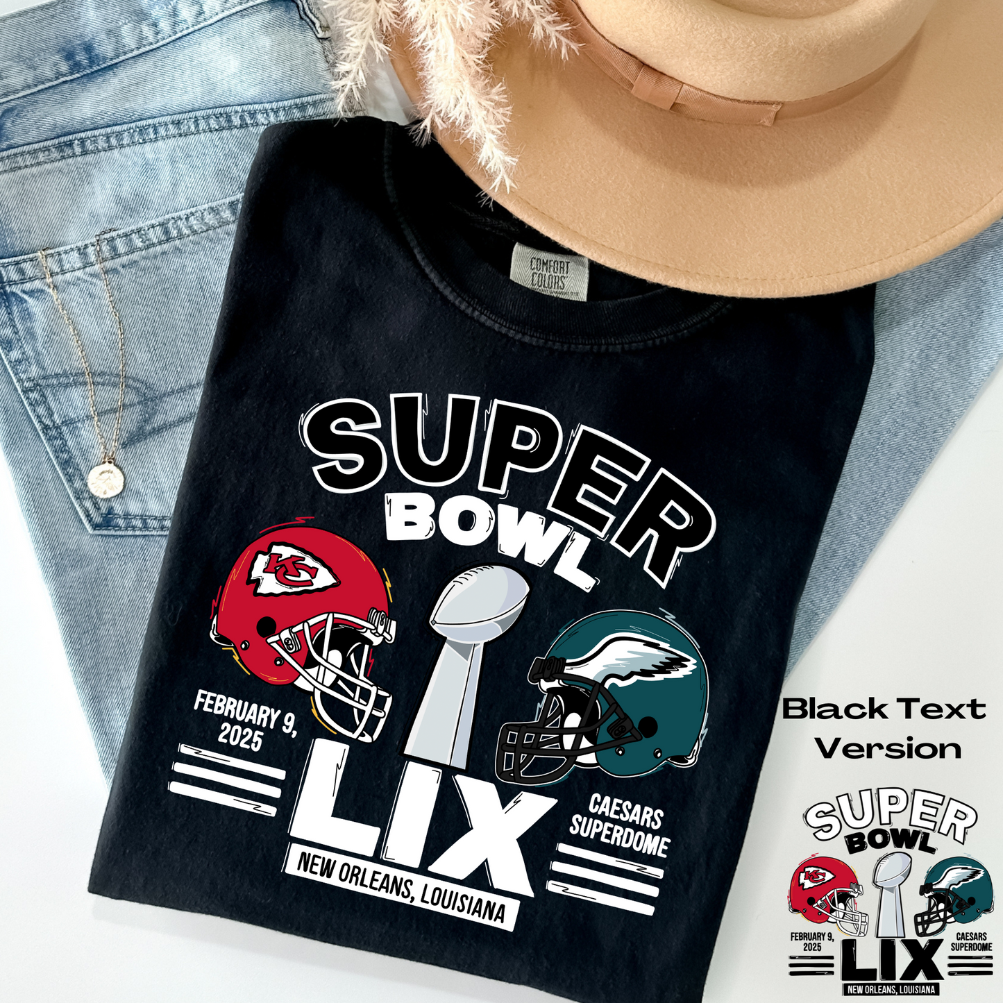 Super Bowl Game 2025 Full Color DTF Transfer