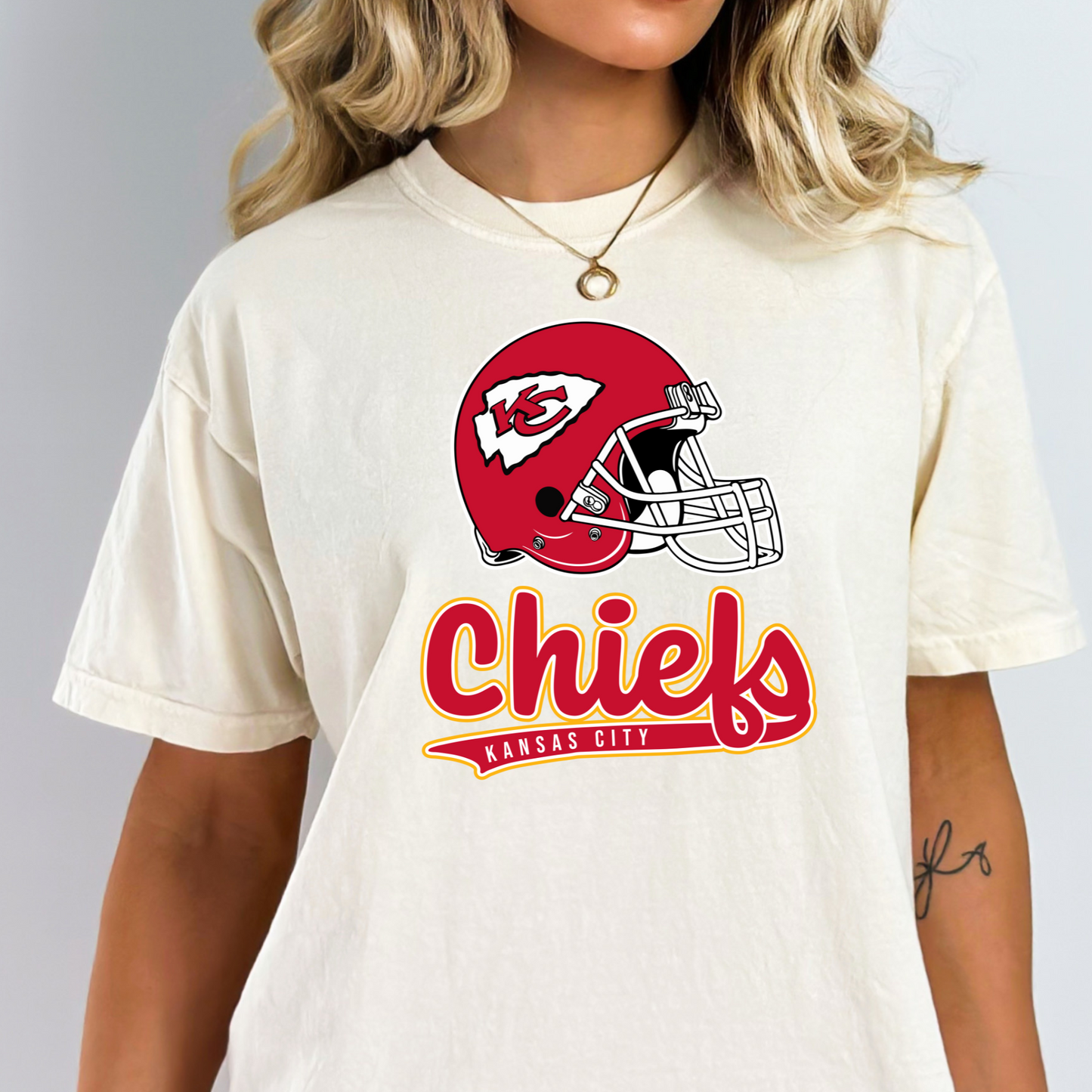Chiefs (Helmet/Swoop Design) Full Color DTF Transfer