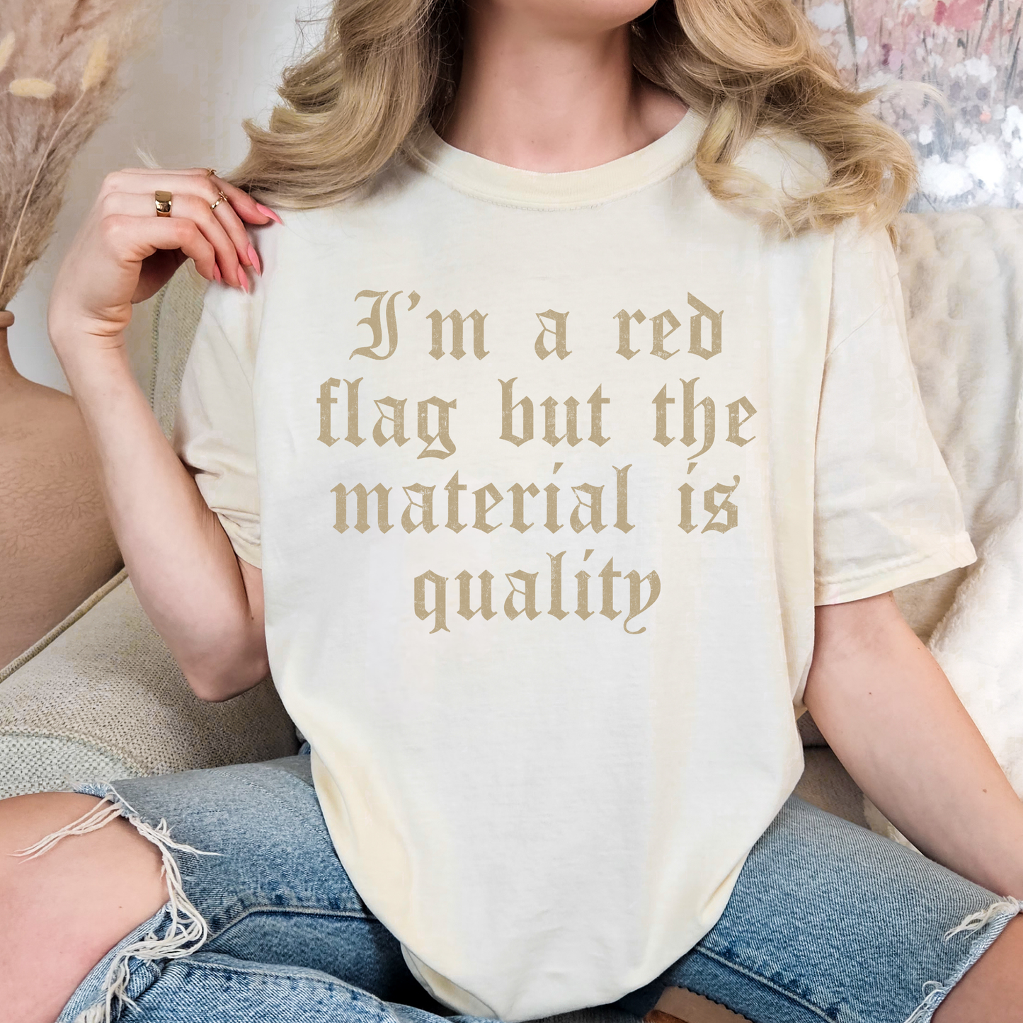 I'm A Red Flag But The Material Is Quality Full Color DTF Transfer
