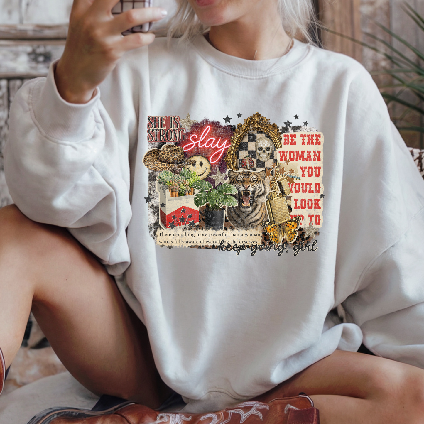 Be The Woman You Would Look Up To (Collage) Full Color DTF Transfer