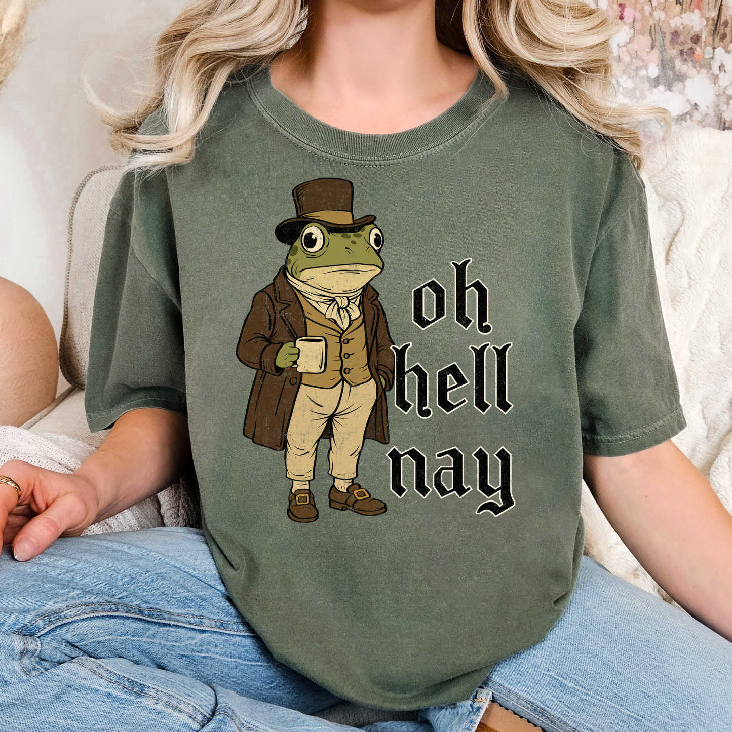 Oh Hell Nay (Frog) Full Color DTF Transfer