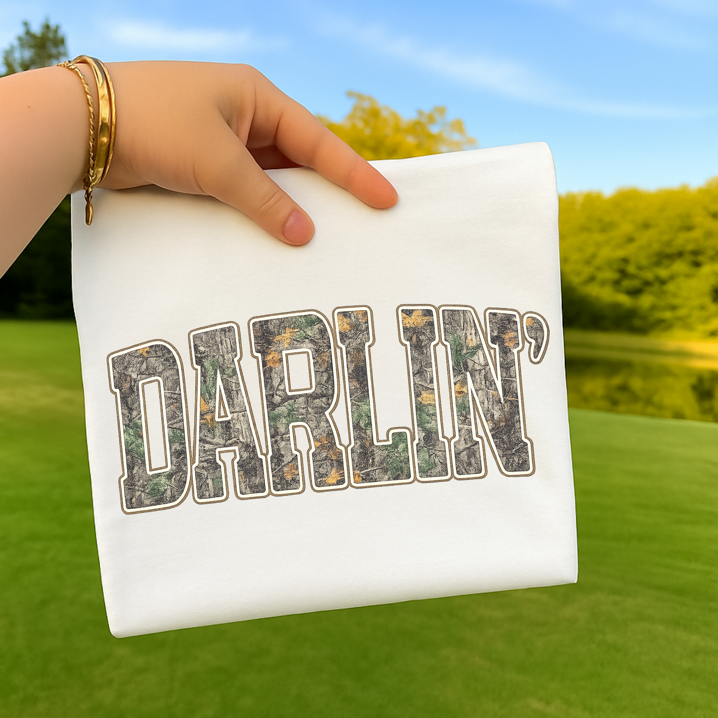Darlin' Camo Full Color DTF Transfer