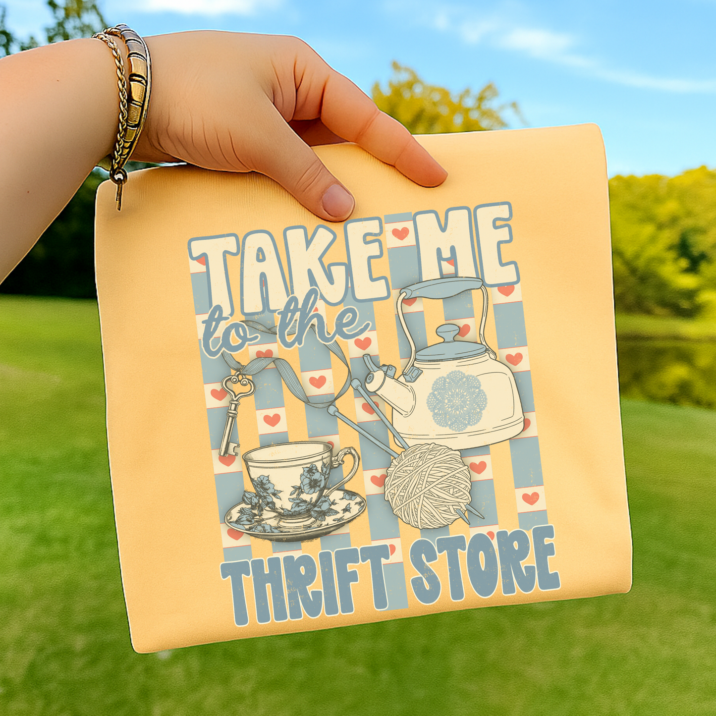 Take Me To The Thrift Store Full Color DTF Transfer