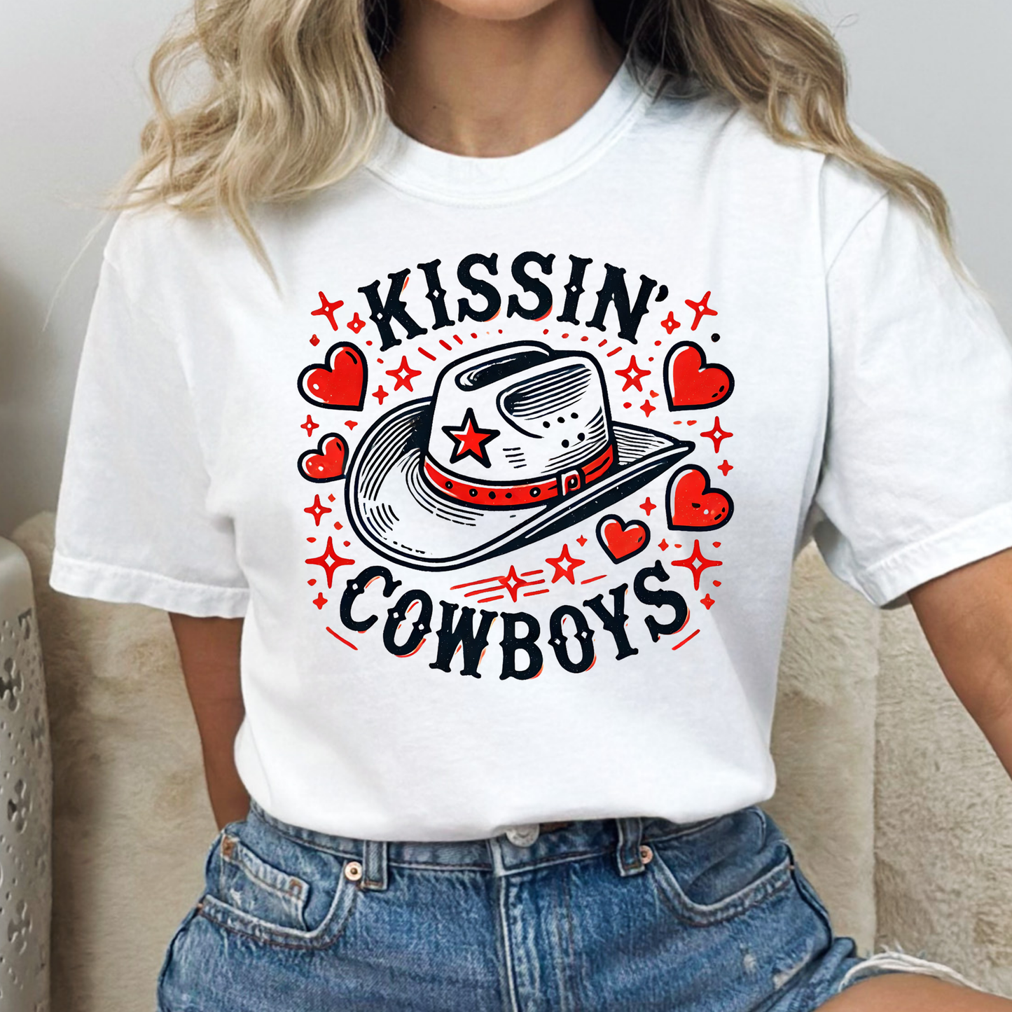 Kissin Cowboys Full Color DTF Transfer