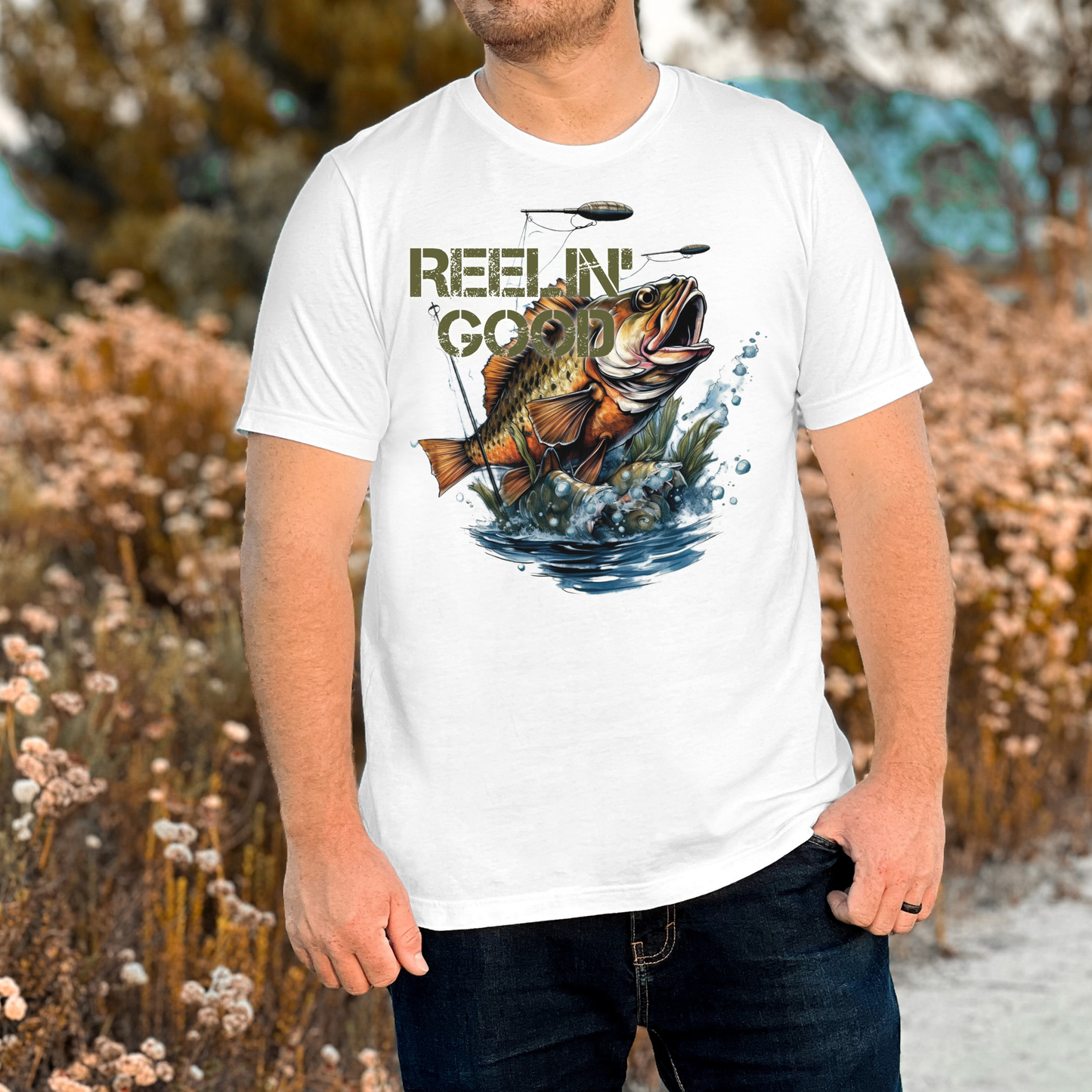 Reelin' Good (Fishing) Full Color DTF Transfer