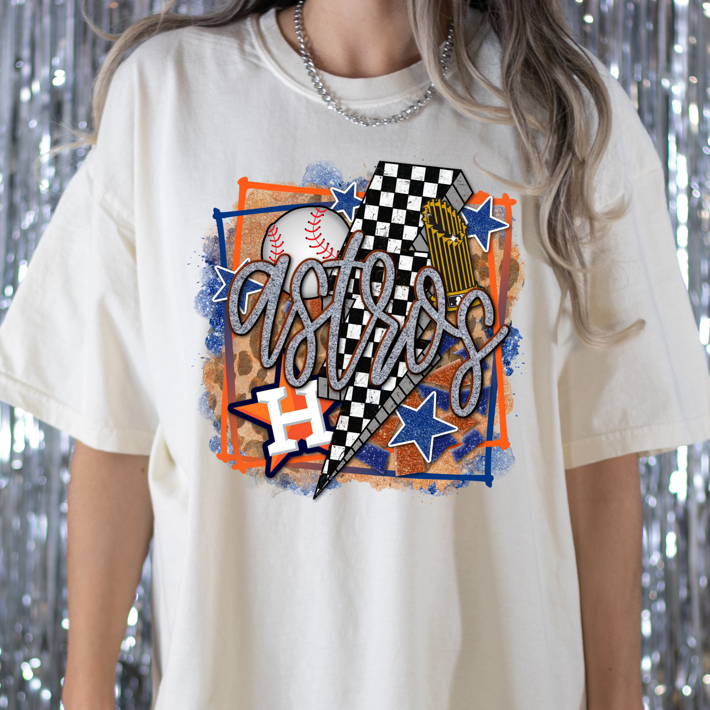 Houston Astros Baseball Collage Full Color DTF Transfer