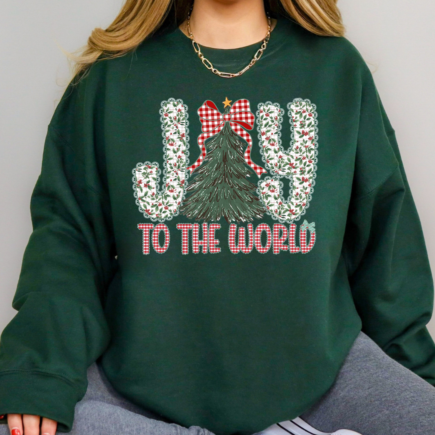 Joy To The World Full Color DTF Transfer
