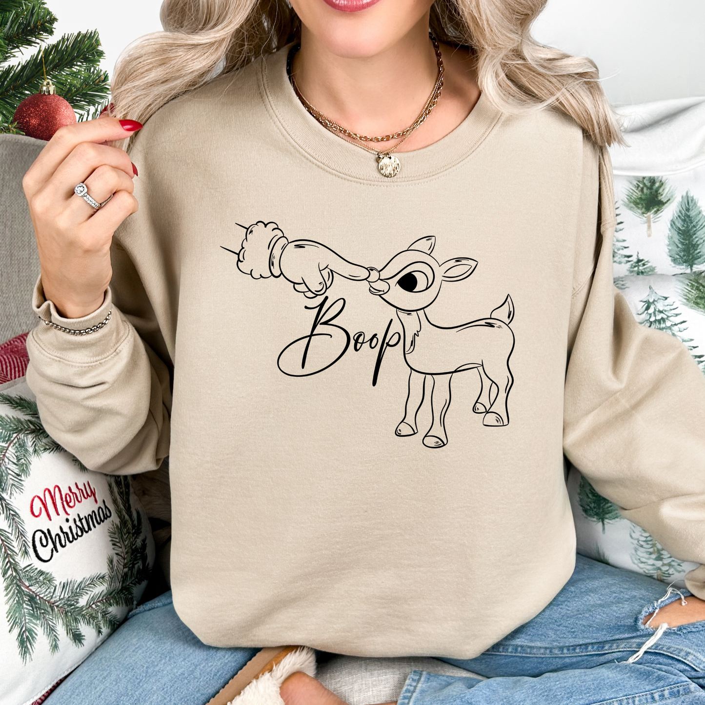 Boop Rudolph Full Color DTF Transfer