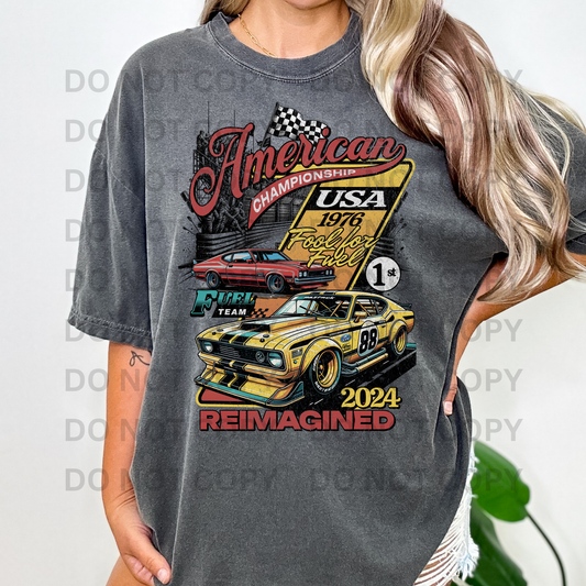 American Championship Reimagined 2024 Racing Full Color DTF Transfer