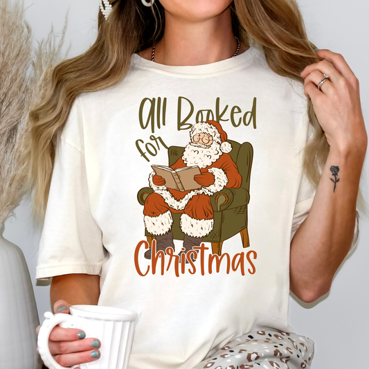 All Booked For Christmas Full Color DTF Transfer