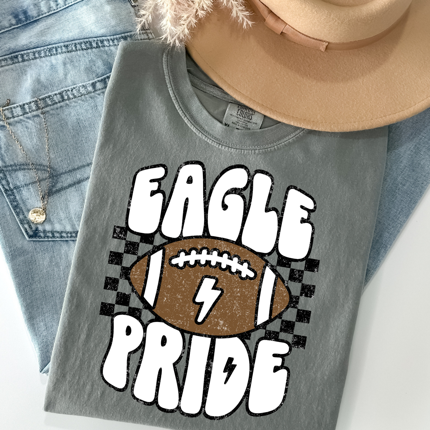Eagle Pride Football Full Color DTF Transfer
