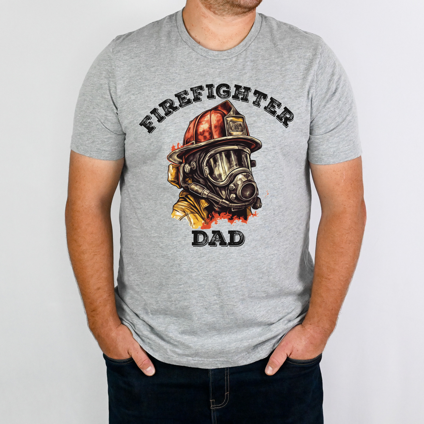 Firefighter Dad Full Color DTF Transfer