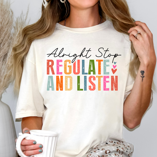 Alright Stop Regulation & Listen