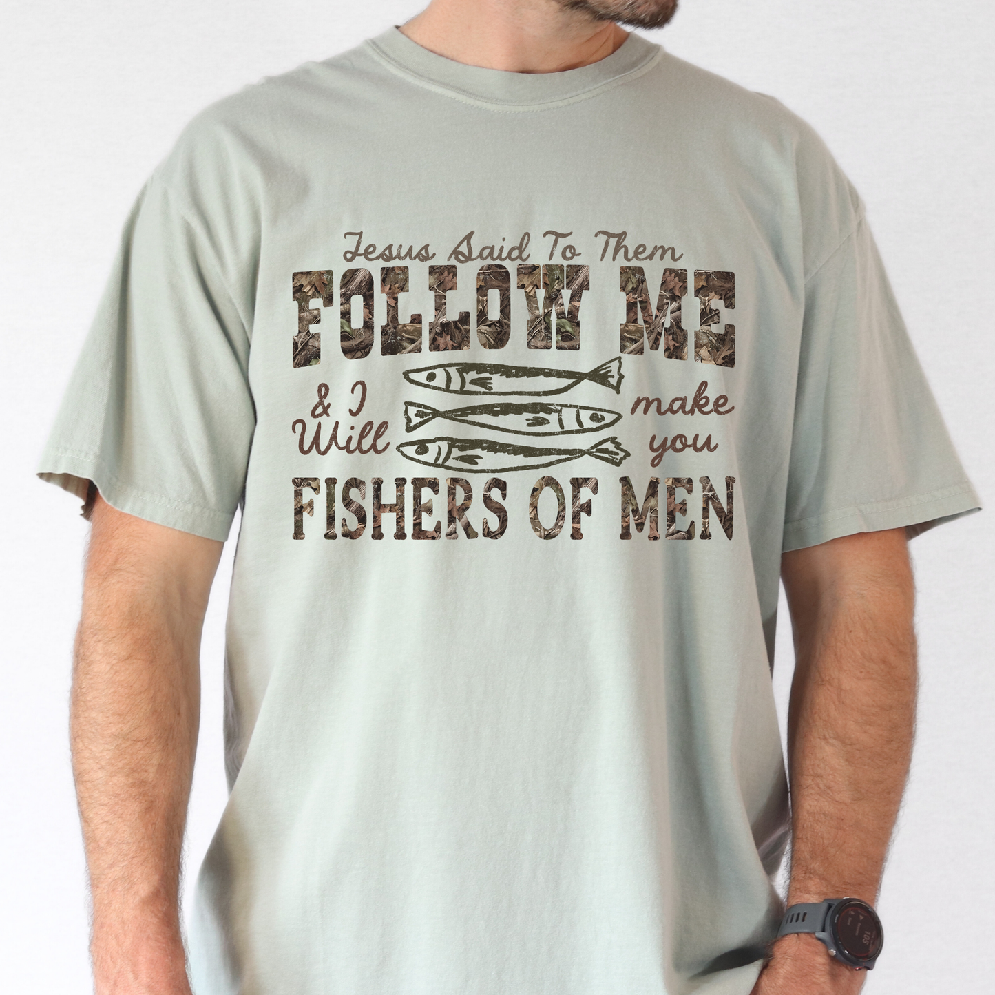 Follow Me & I Will Make You Fishers Of Man Full Color DTF Transfer