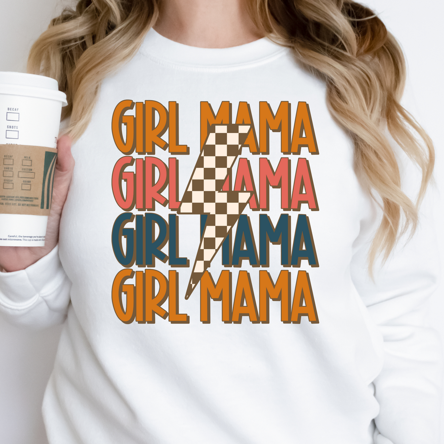 Girl Mama (Stacked Repeat) Full Color DTF Transfer