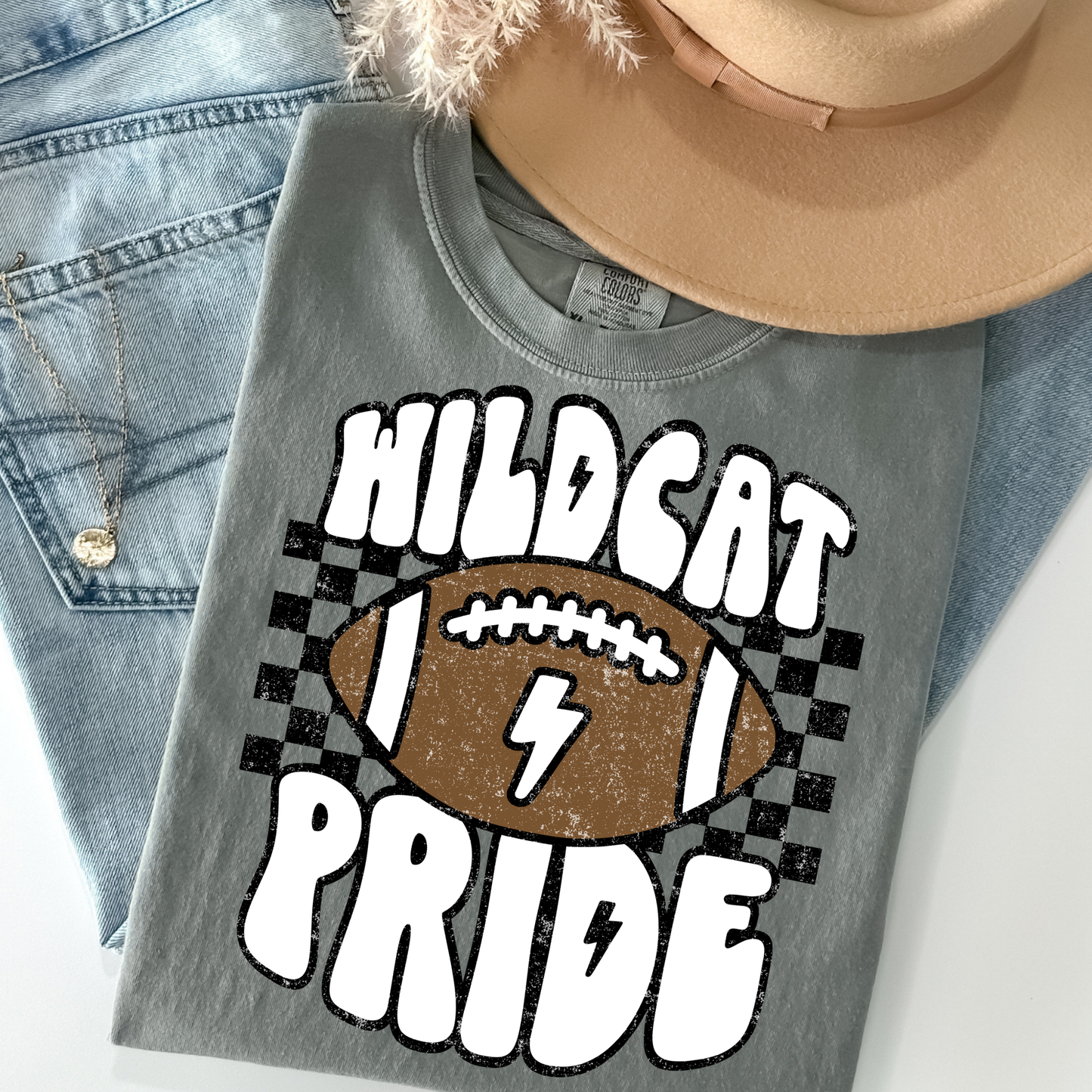 Wildcat Pride Football Full Color DTF Transfer