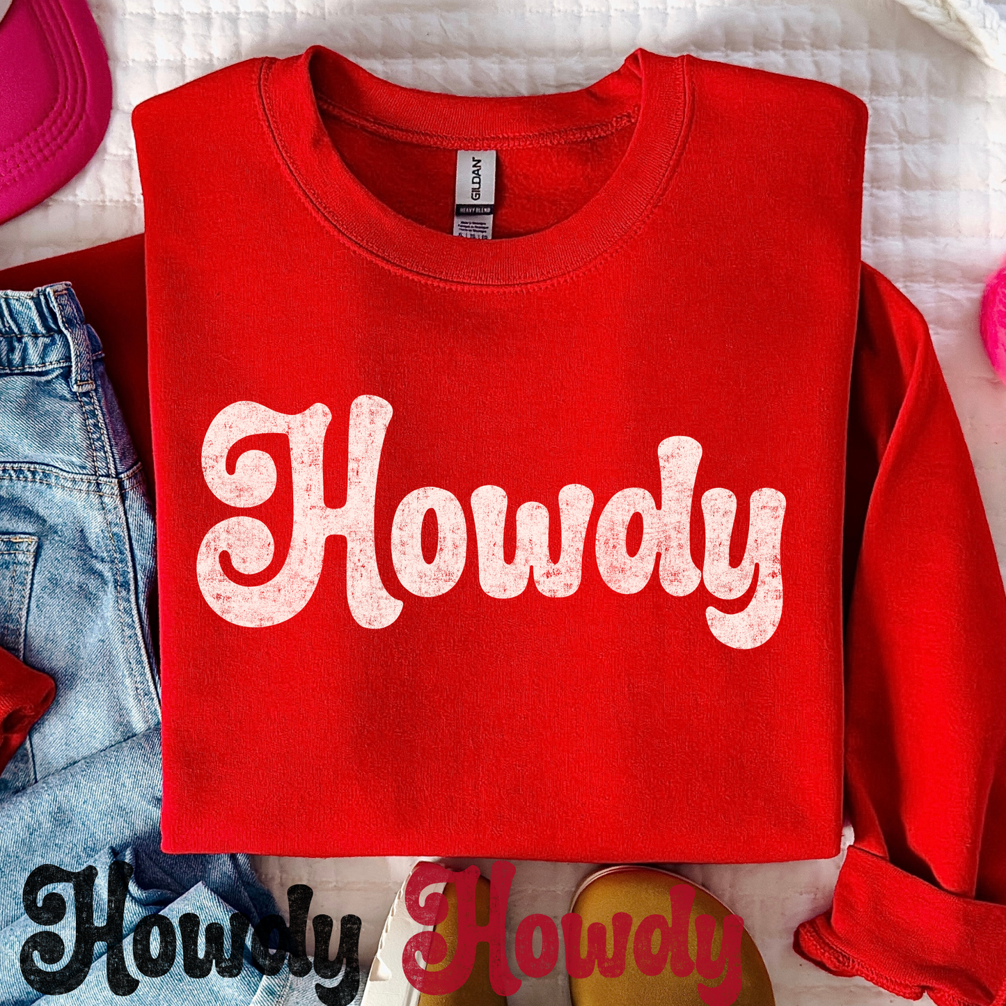 Howdy (Multi Color Options) Full Color DTF Transfer