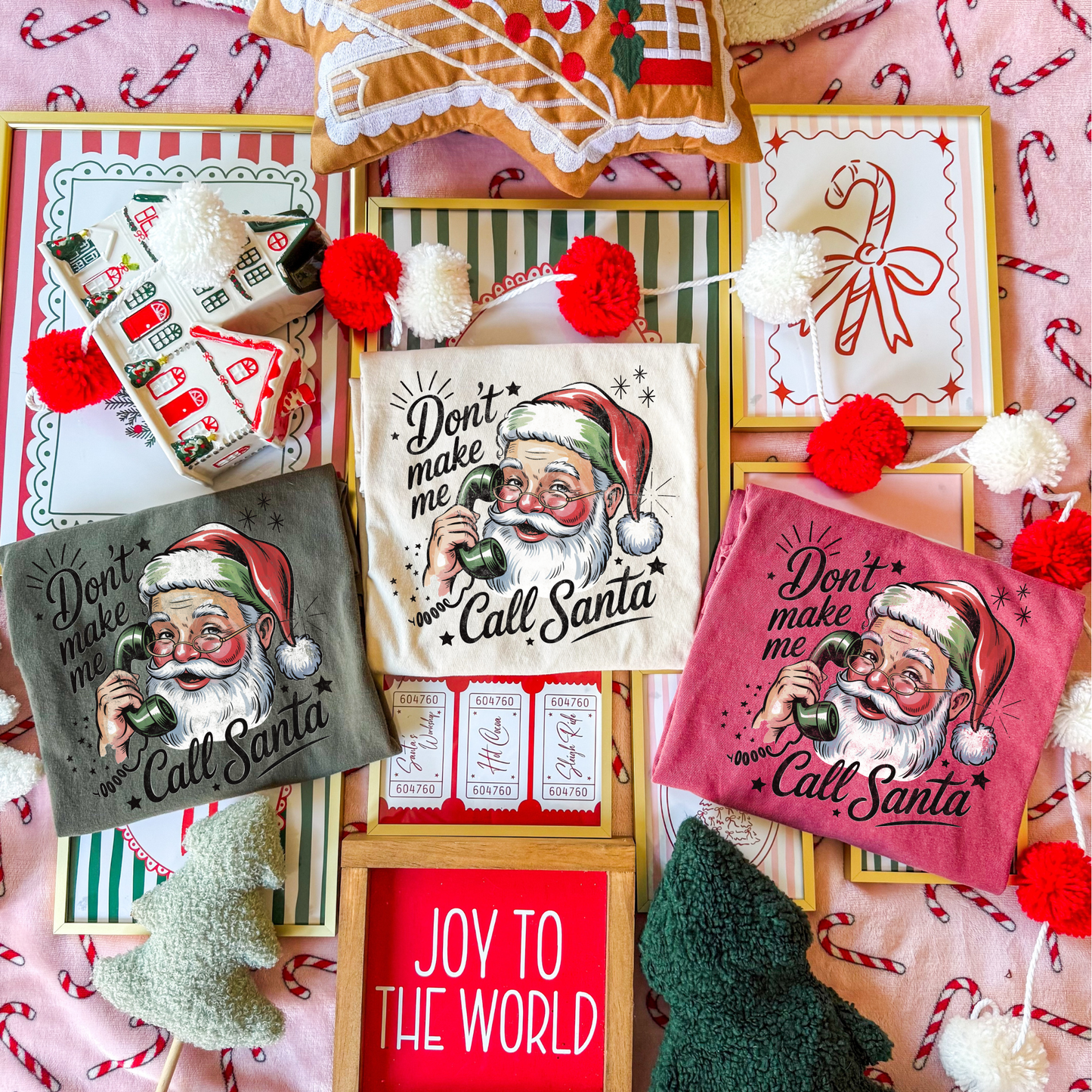 Don't Make Me Call Santa Full Color DTF Transfer