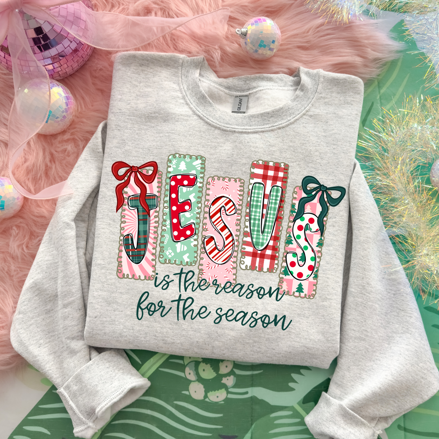 Jesus Is The Reason For The Season Full Color DTF Transfer