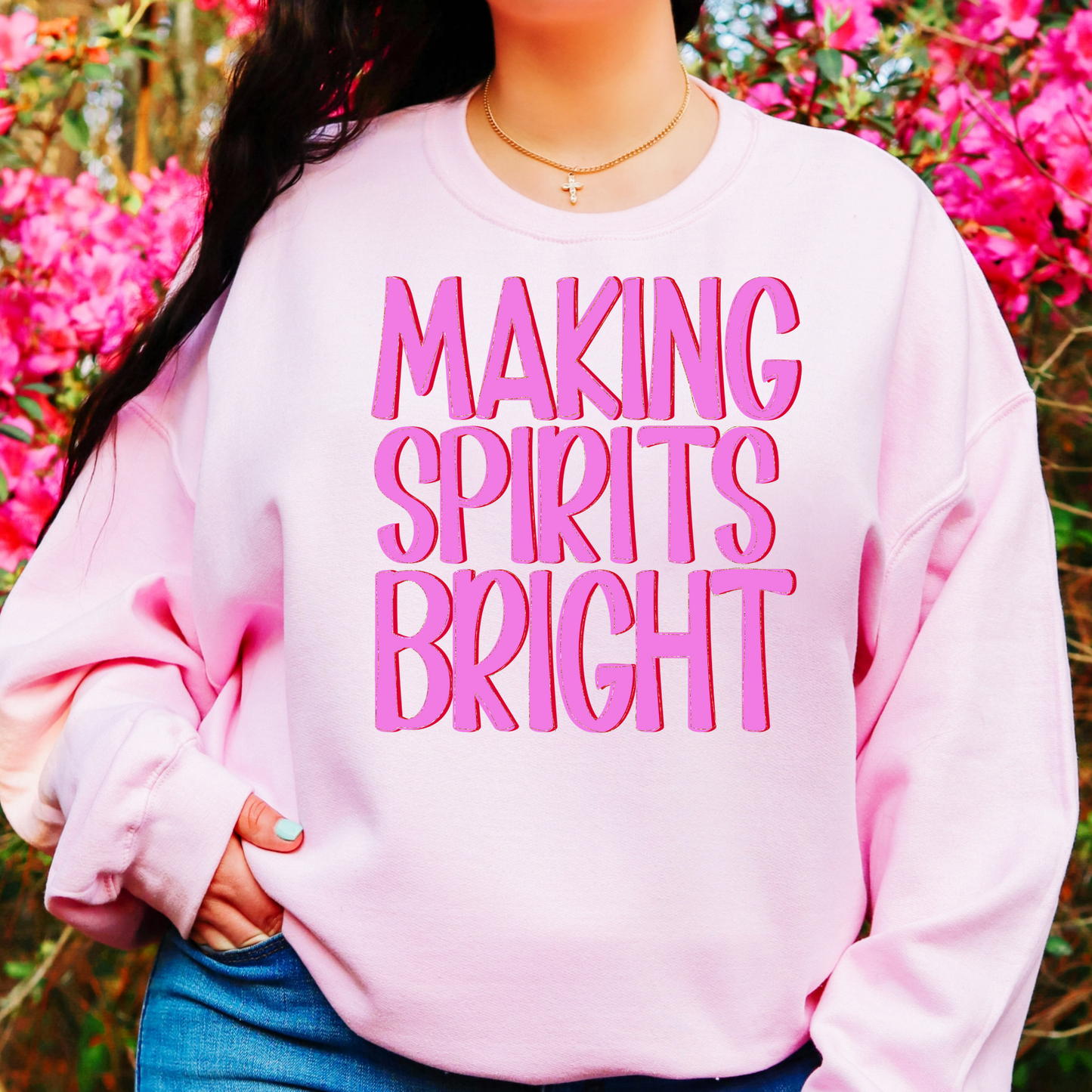 Making Spirits Bright Full Color DTF Transfer