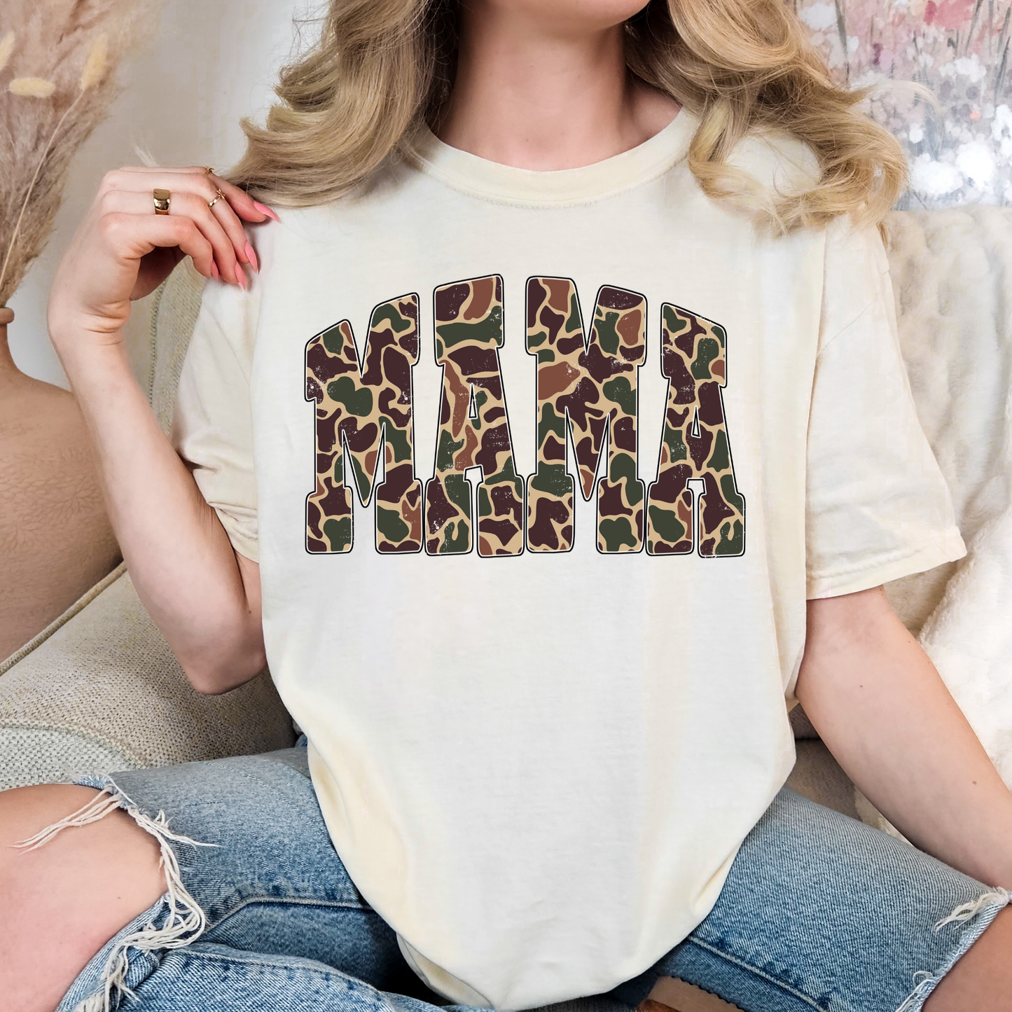 Mama (Duck Camo) Full Color DTF Transfer