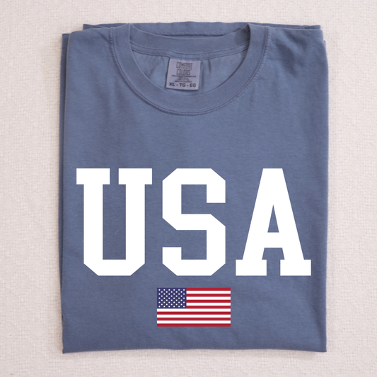 USA (w/Flag) Full Color DTF Transfer
