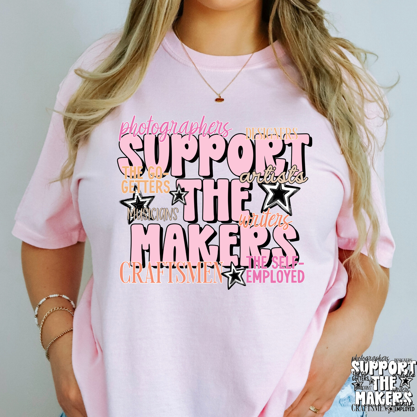 Support The Makers Full Color DTF Transfer