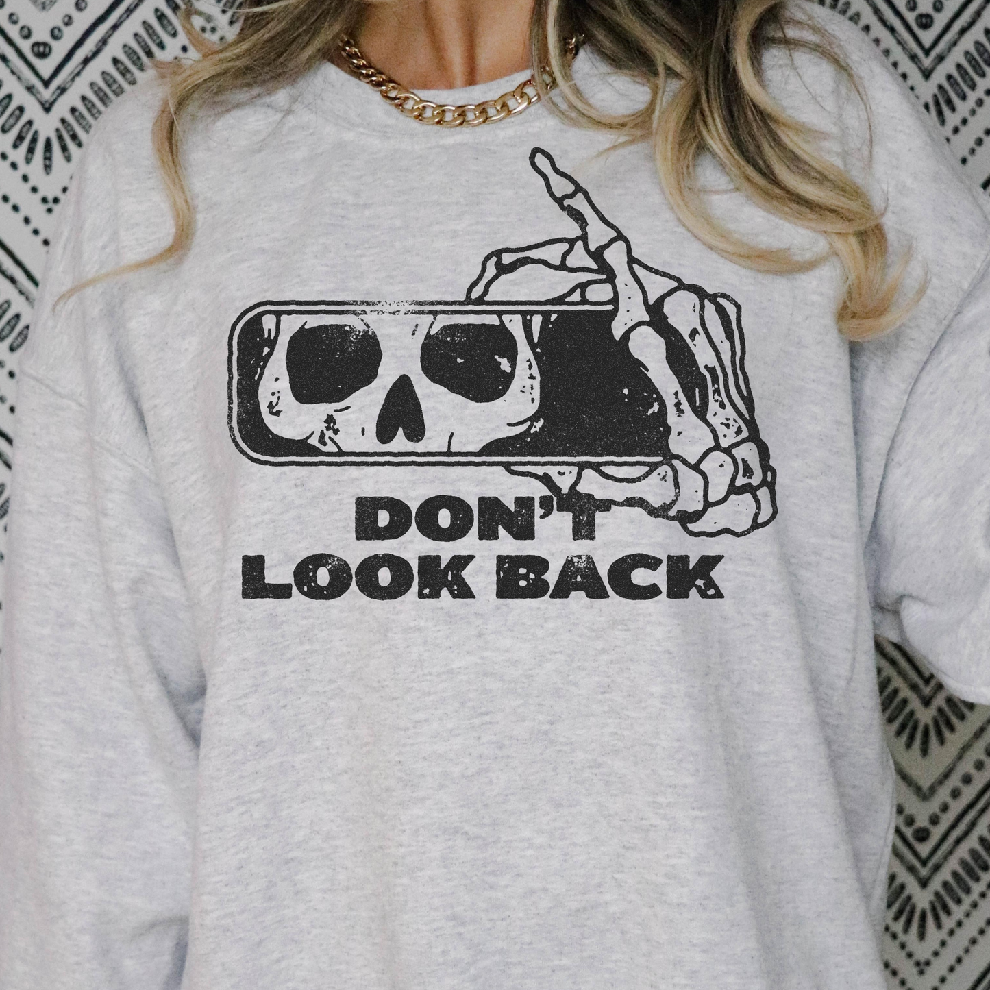 Dont Look Back Full Color DTF Transfer