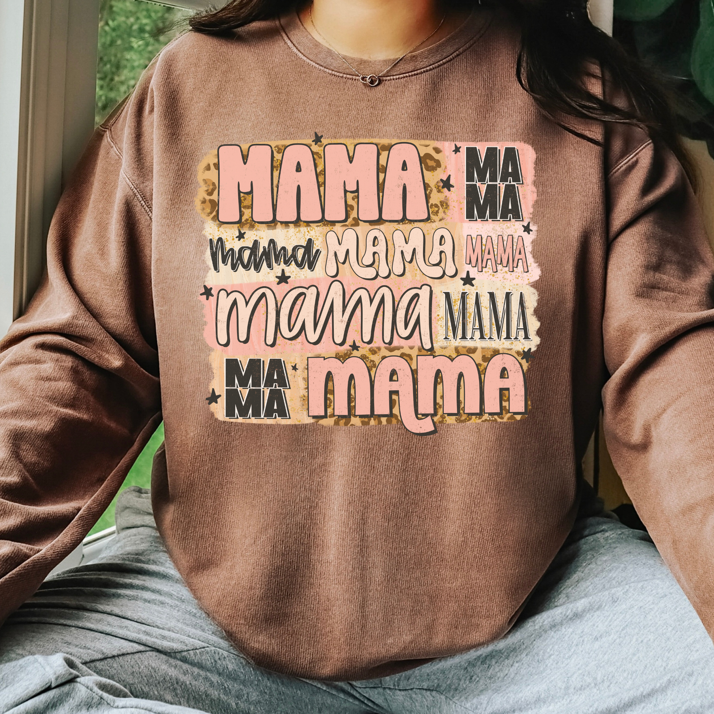 Mama Collage (Brown's) Full Color DTF Transfer