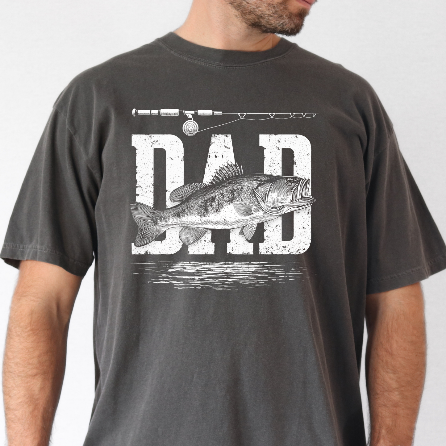 DAD (Fishing Rod & Fish) Full Color DTF Transfer
