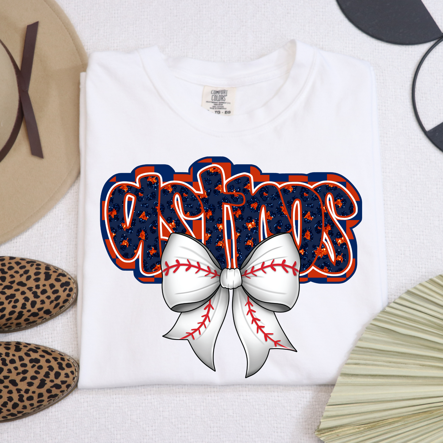 Astros w/Baseball Bow Full Color DTF Transfer