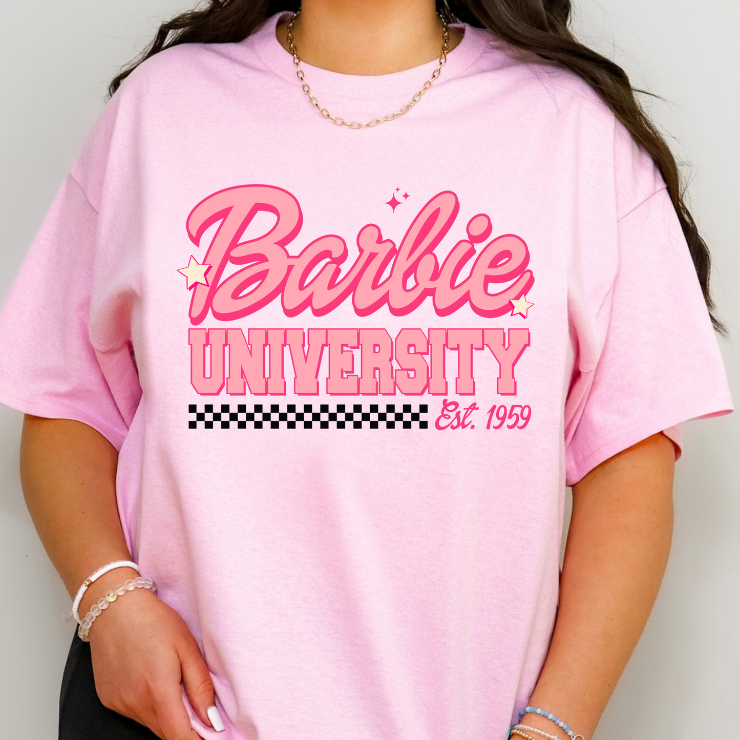 Barbie University Full Color DTF Transfer