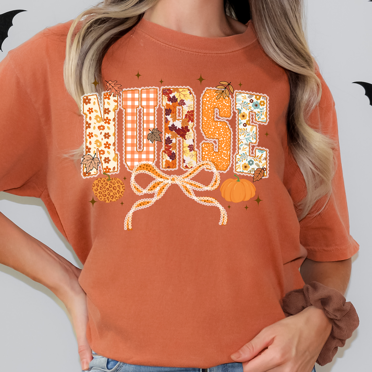 Faux Lace Nurse Full Color DTF Transfer