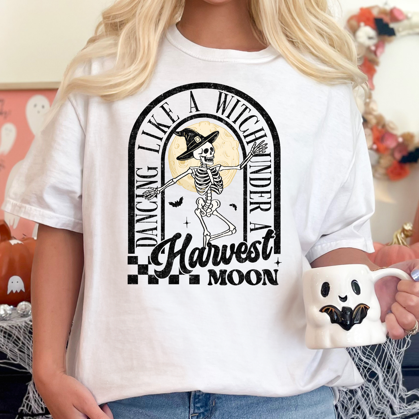 Dancing Like A Witch Under A Harvest Moon Full Color DTF Transfer