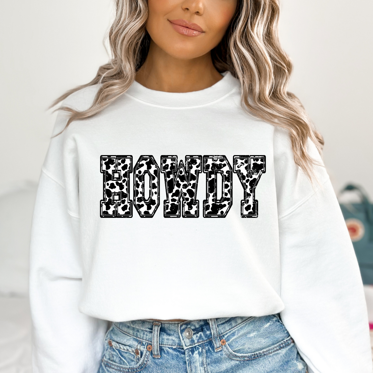 Howdy Cow Print Full Color DTF Transfer