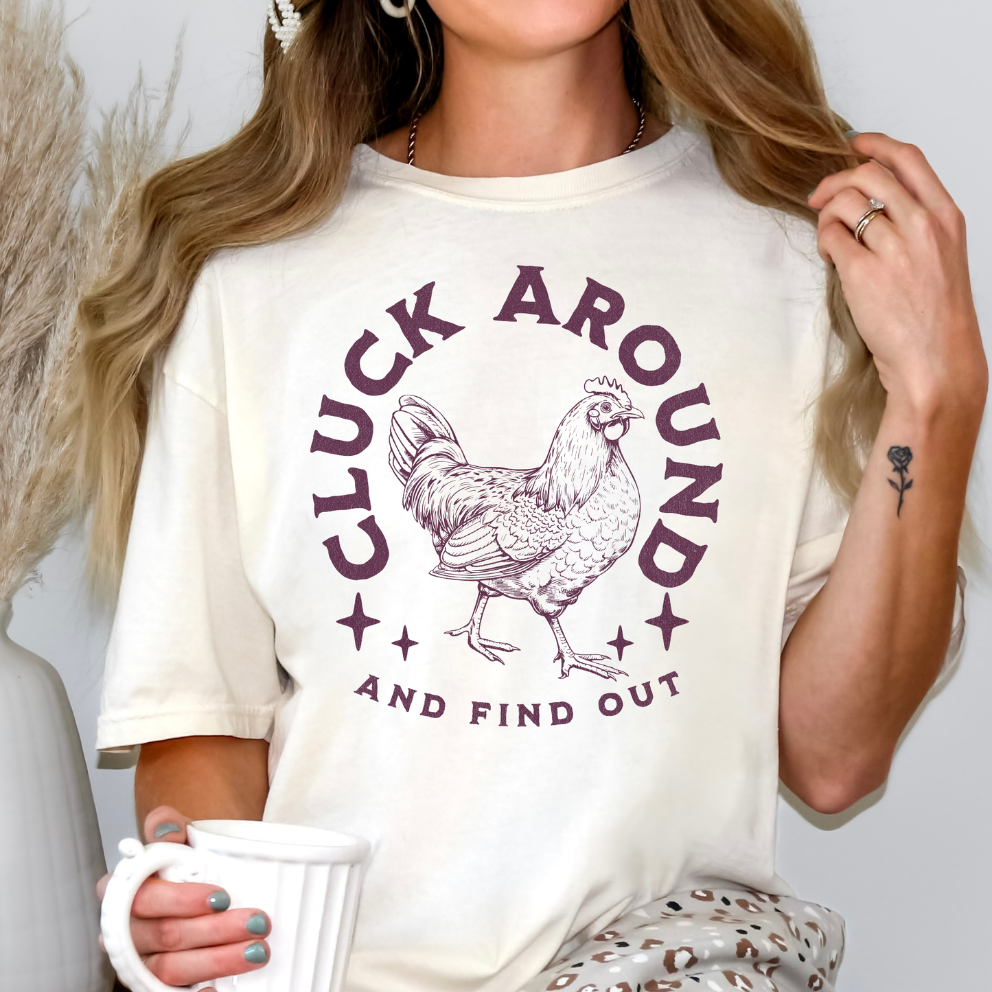 Cluck Around and Find Out (Chicken) Full Color DTF Transfer