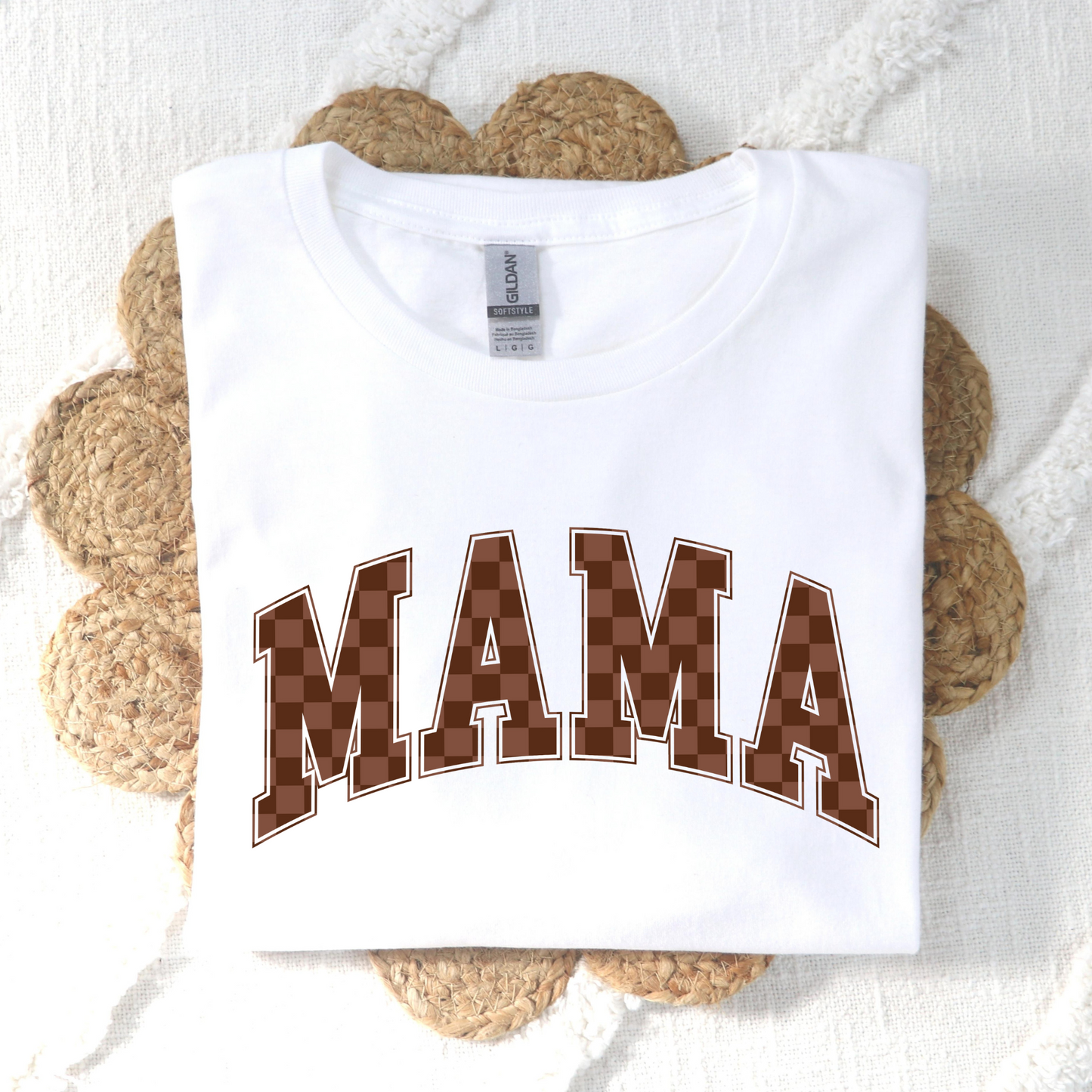 Mama Checkered (MULTI COLOR OPTONS) Full Color DTF Transfer