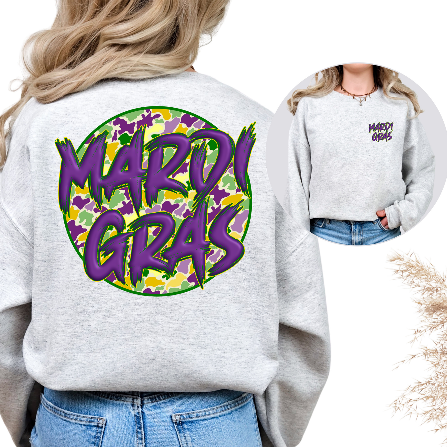 Mardi Gras Full Color DTF Transfer