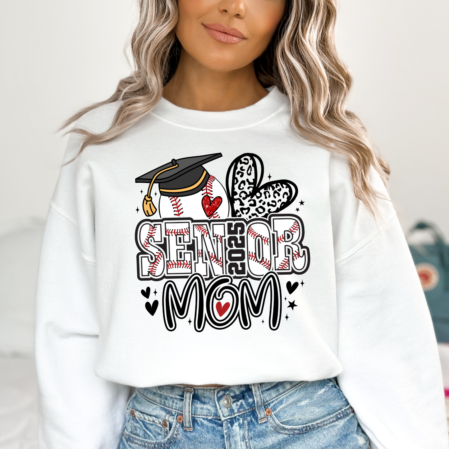 Baseball Senior 2025 Mom Full Color DTF Transfer
