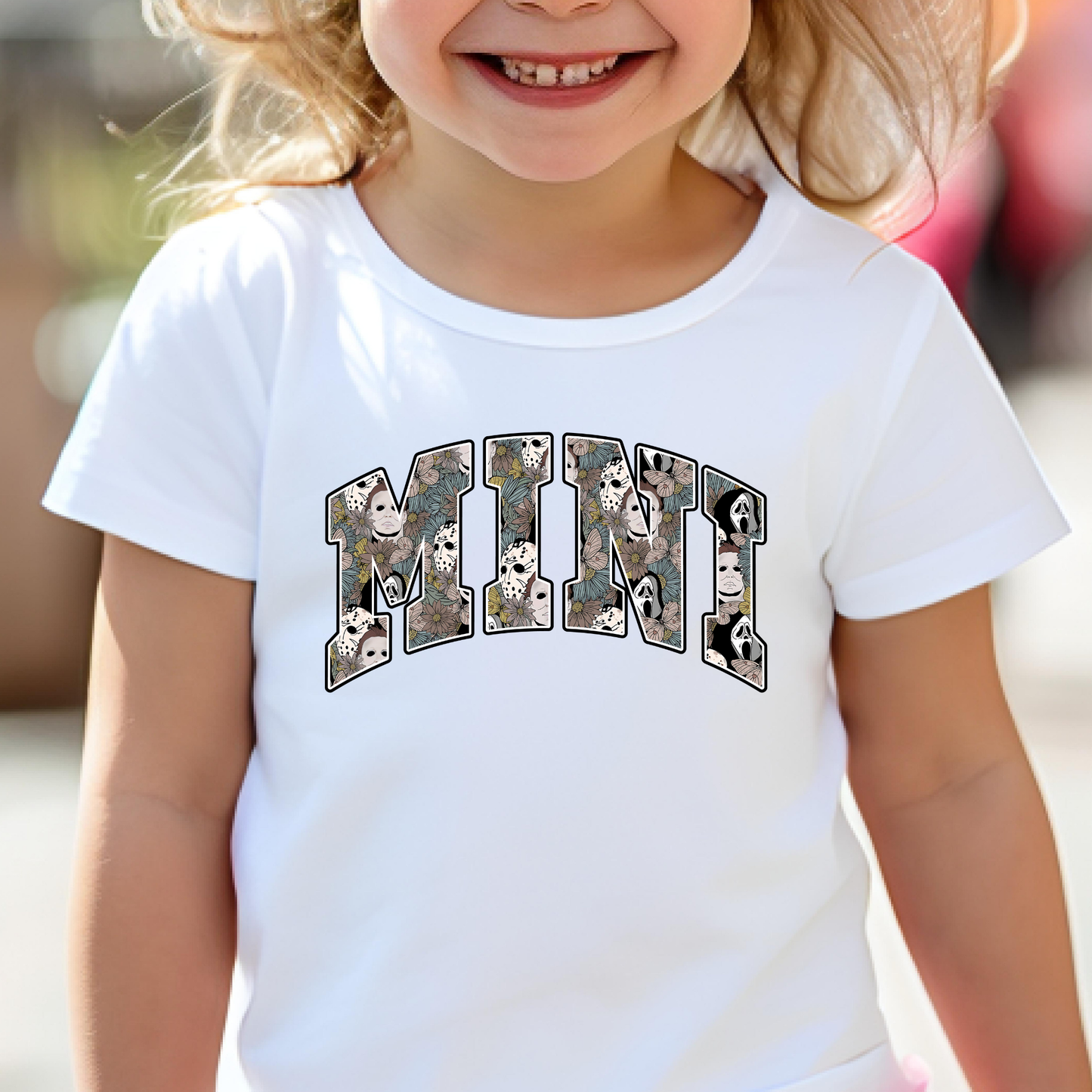 Mama Mini Horror Pattern Full Color DTF Transfer