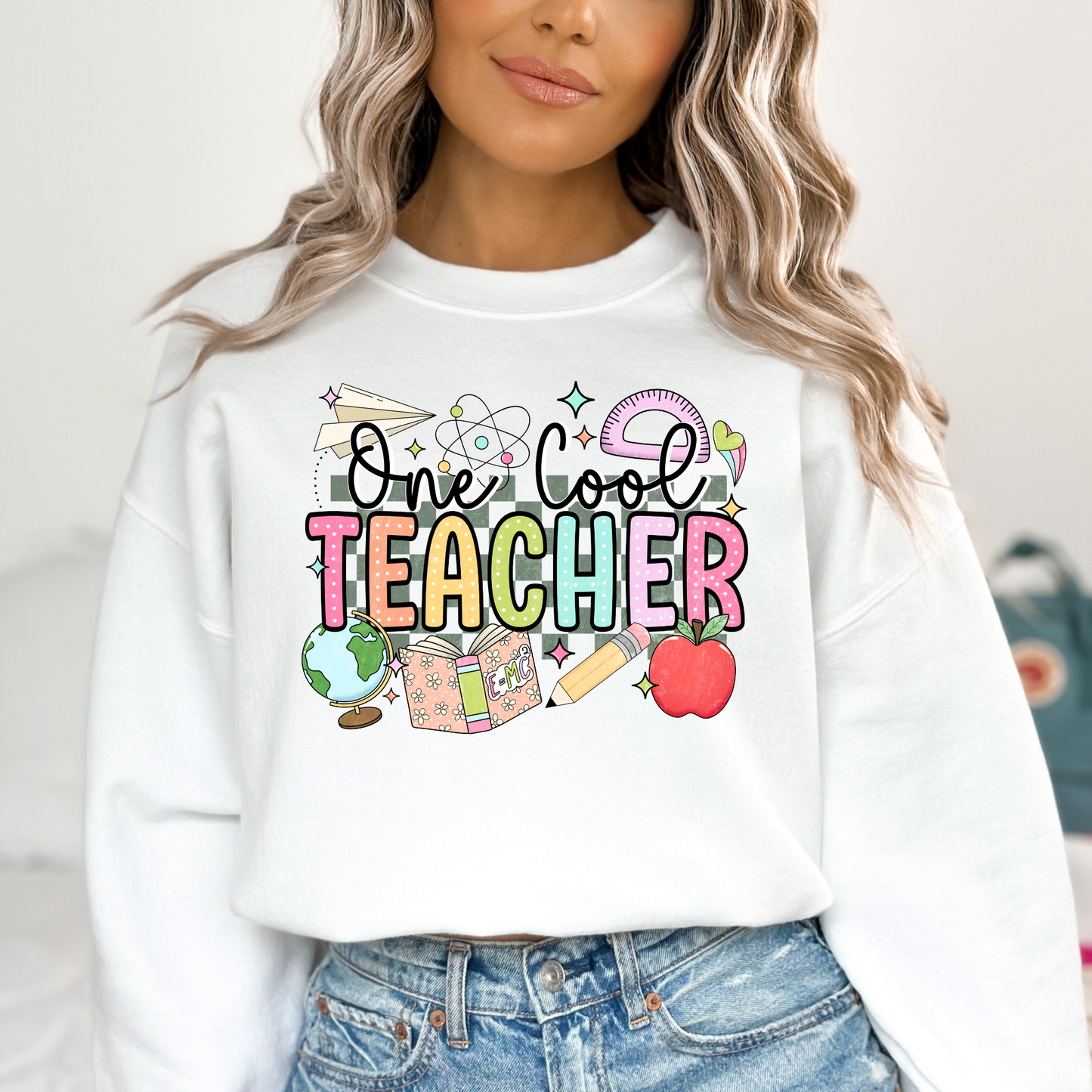 One Cool Teacher Full Color DTF Transfer