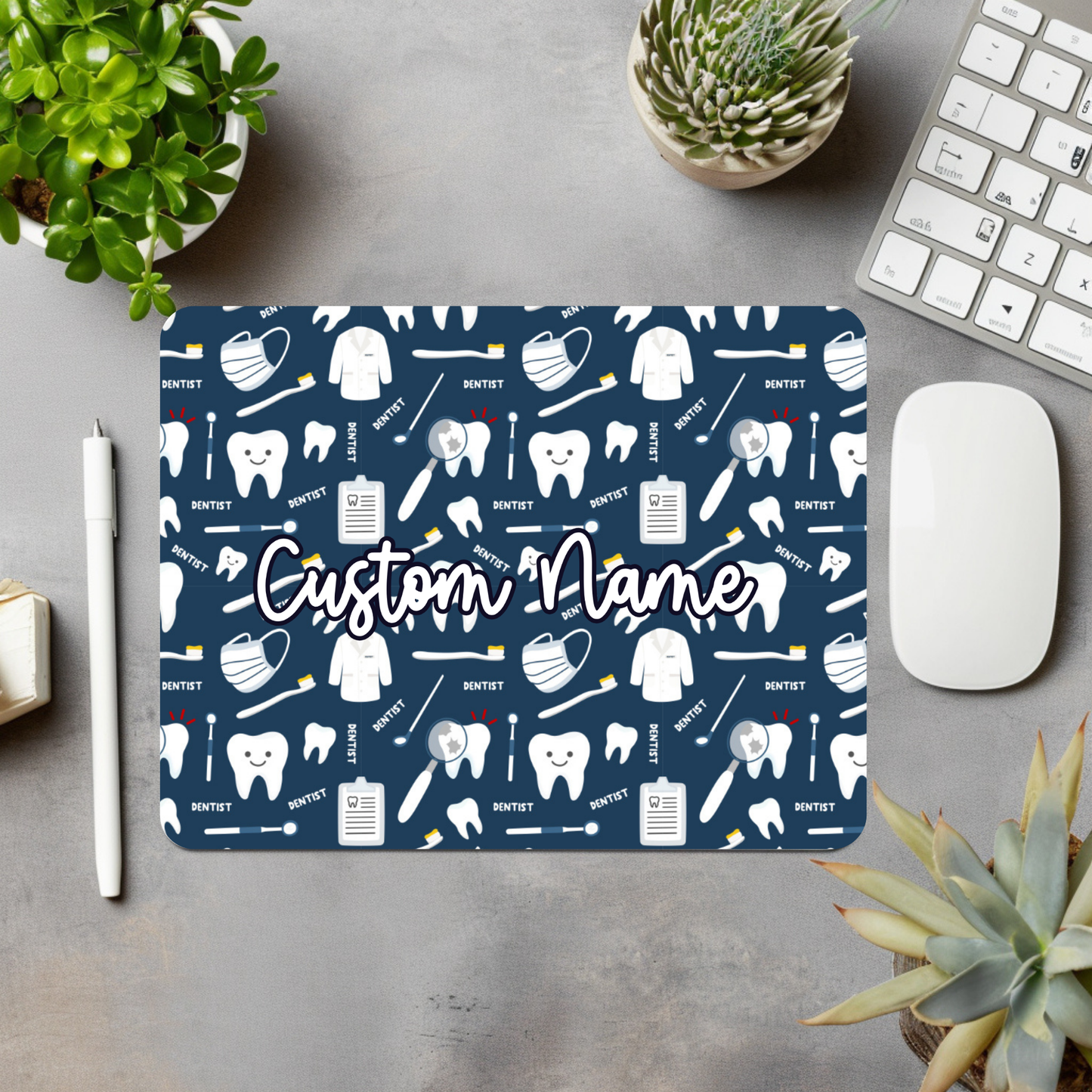 Dental Tools Personalized Mouse Pad