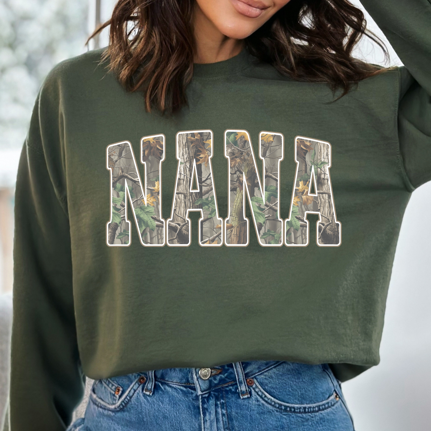 Camo Nana Full Color DTF Transfer