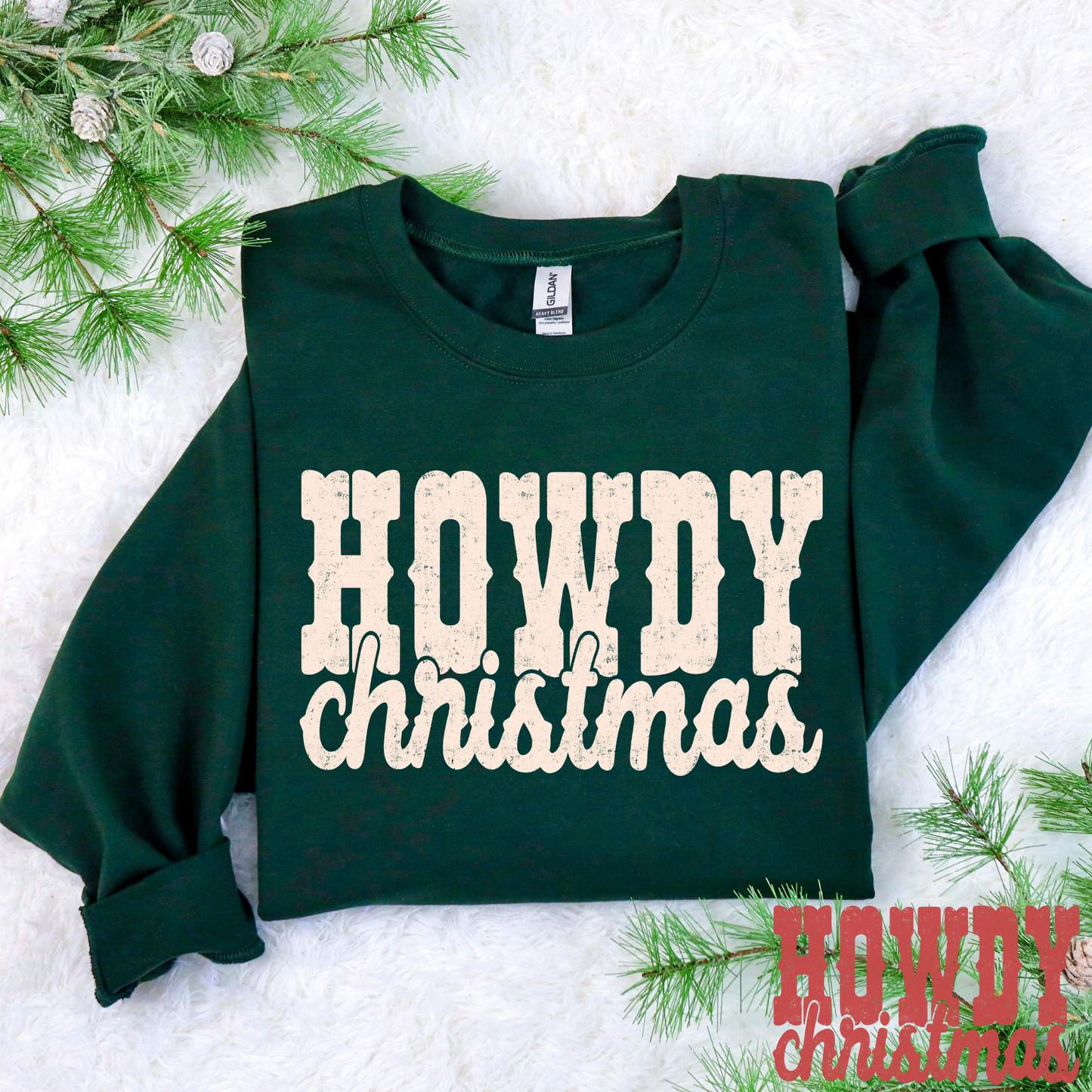 Howdy Christmas Full Color DTF Transfer