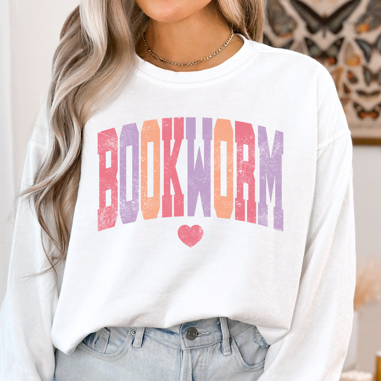 Bookworm Full Color DTF Transfer