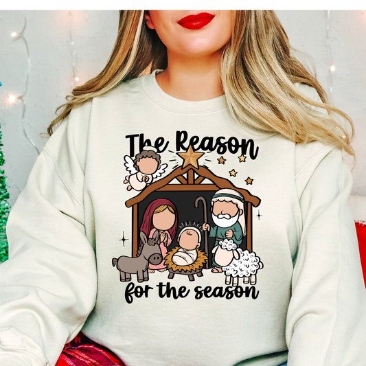 The Reason For The Season Full Color DTF Transfer