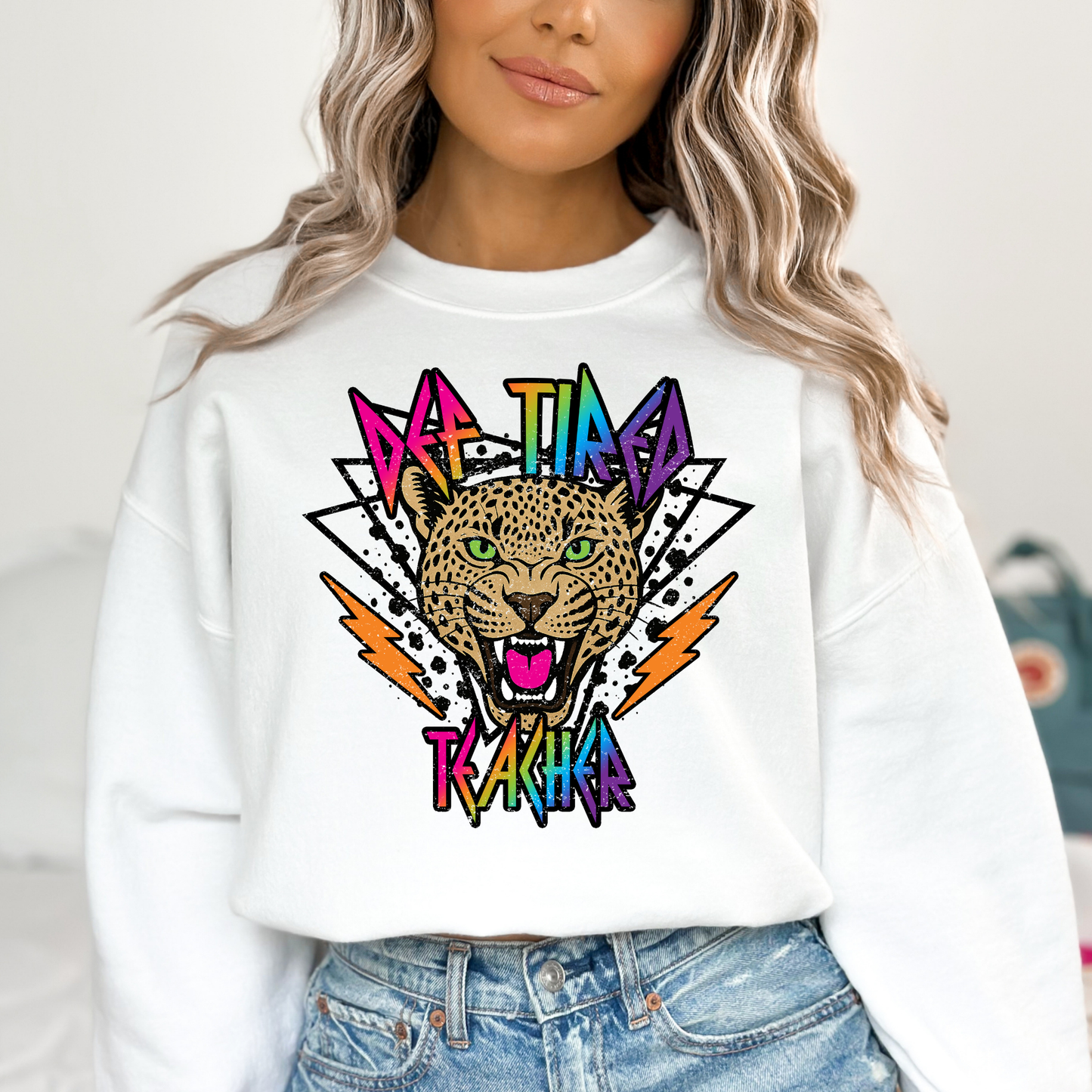 Def Tired Teacher Full Color DTF Transfer